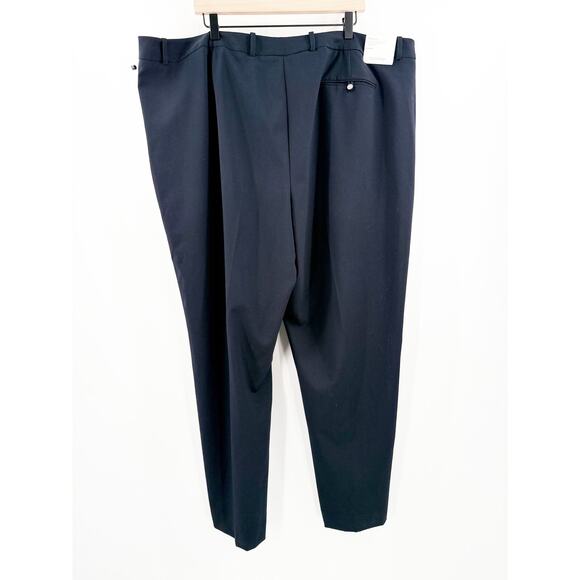 CALVIN KLEIN Pants Size 22W Modern Fit NWT Tapered Leg Business Navy Plus Curvy - Picture 2 of 13